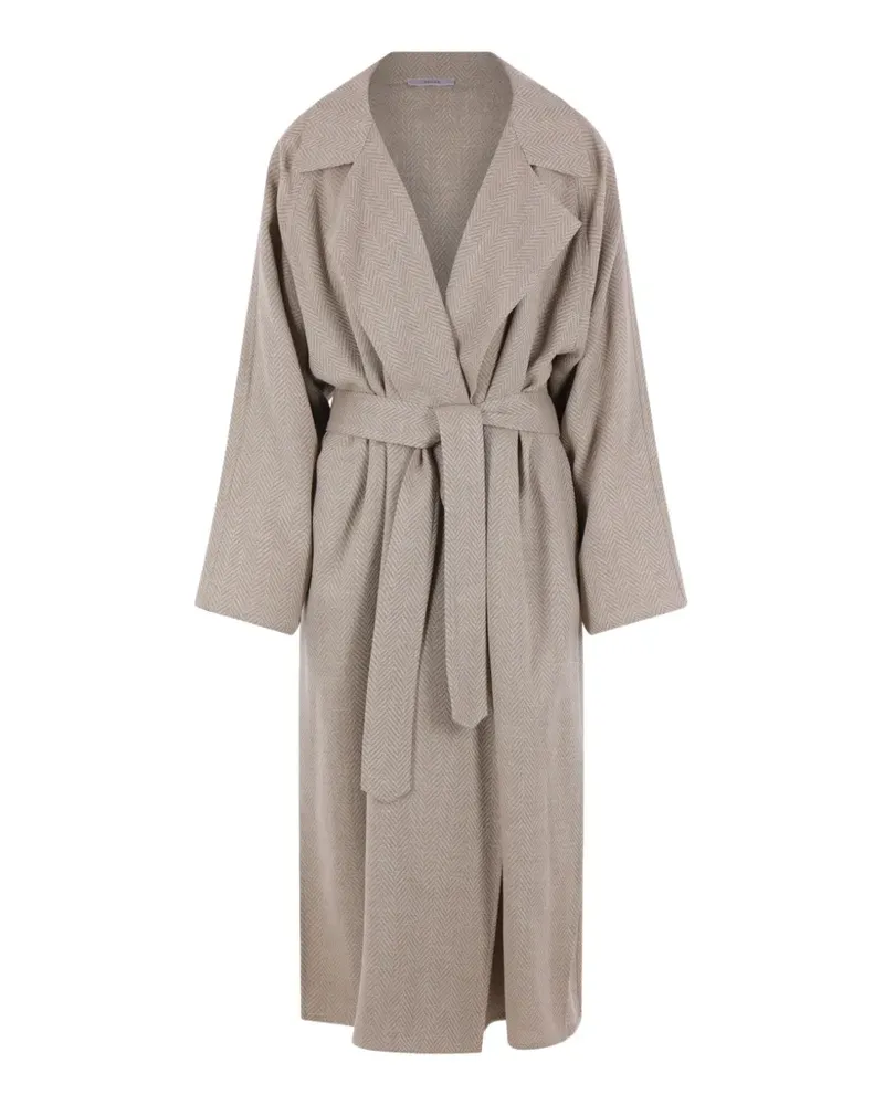 Dušan herringbone-pattern coat - Nude Nude