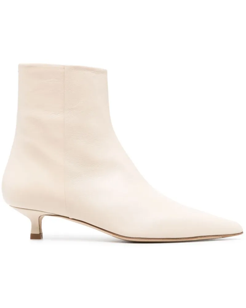 aeyde Stiefeletten mit Reißverschluss - Nude Nude
