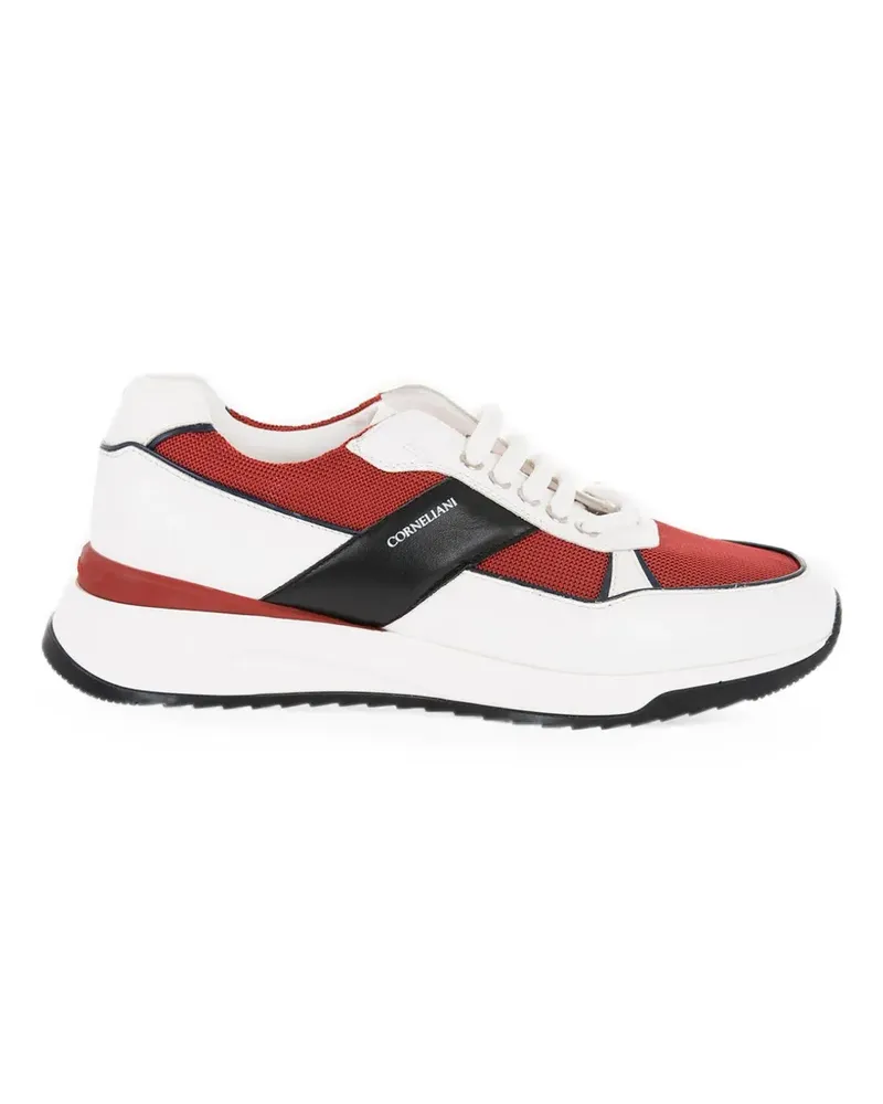 Corneliani lace-up leather sneakers - Weiß Weiß