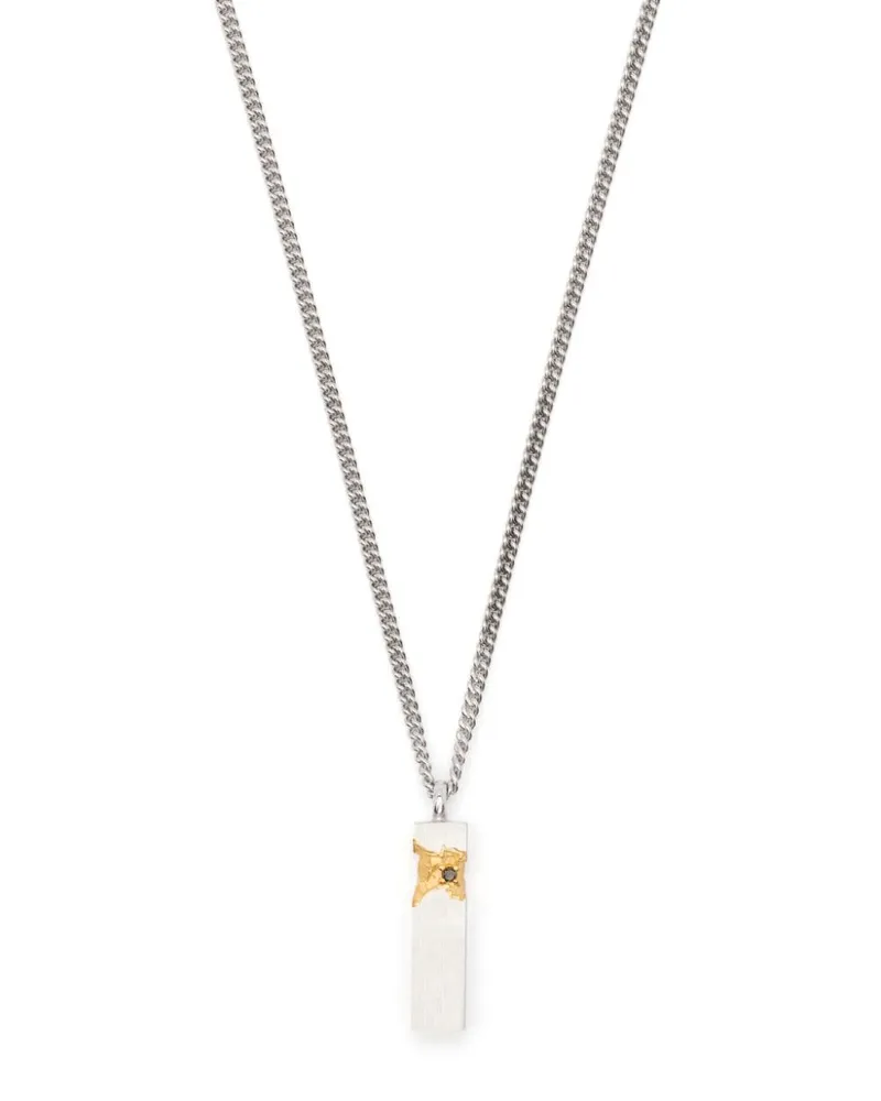 Tom Wood Halskette mit Diamanten - Silber Silber
