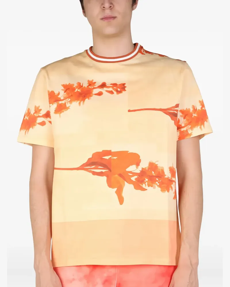 Paul Smith T-Shirt mit Blumen-Print - Nude Nude