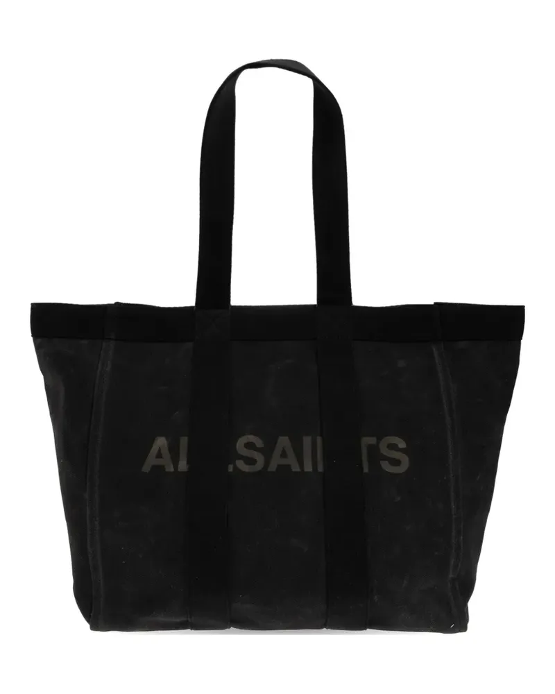 AllSaints Layo logo-print tote bag - Schwarz Schwarz