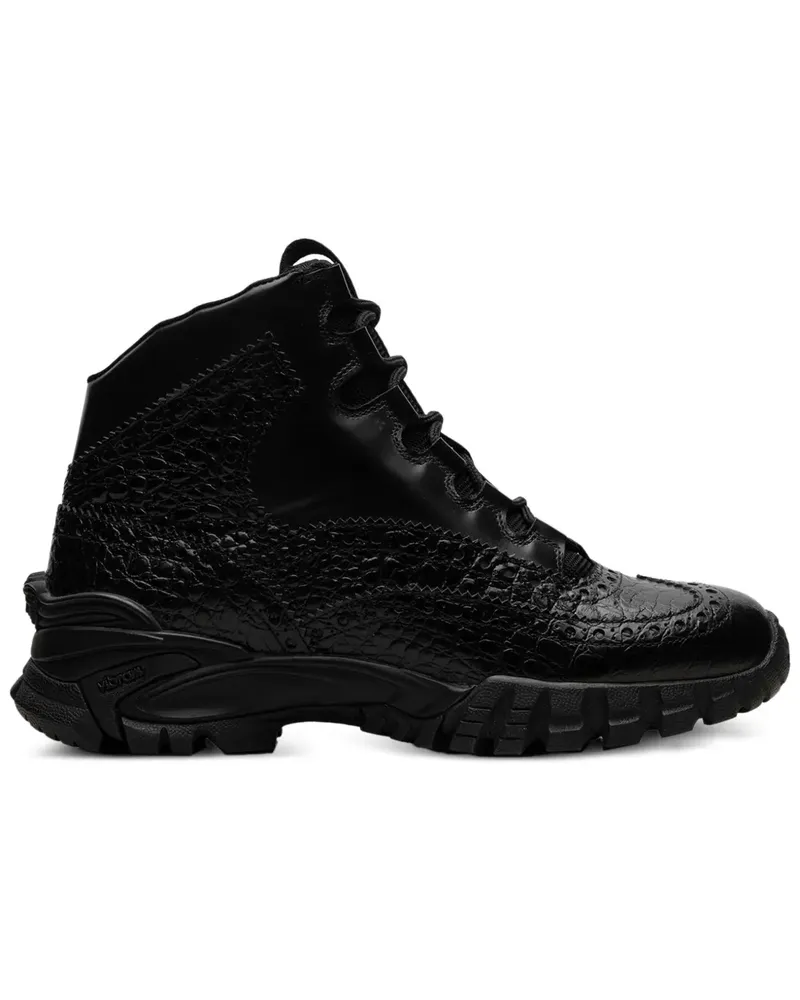 Versace Classic Style "Black Vibram" Stiefel - Schwarz Schwarz