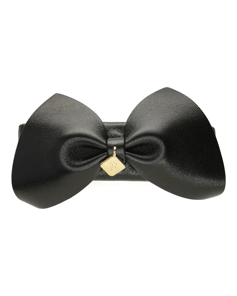 Ferragamo Haarspange aus Satin - Schwarz Schwarz