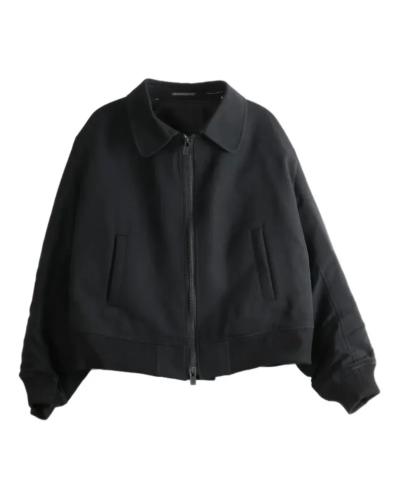 Yohji Yamamoto Jacke mit Reißverschluss - Schwarz Schwarz