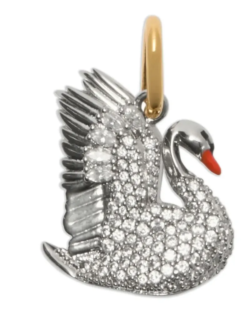 Burberry Schwananhänger mit Verzierung - Silber Silber