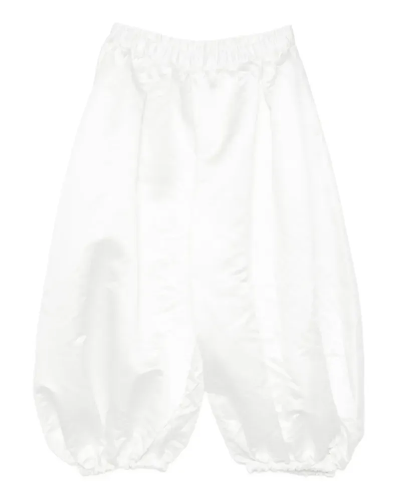 Comme des Garçons elasticated-waist balloon trousers - Weiß Weiß