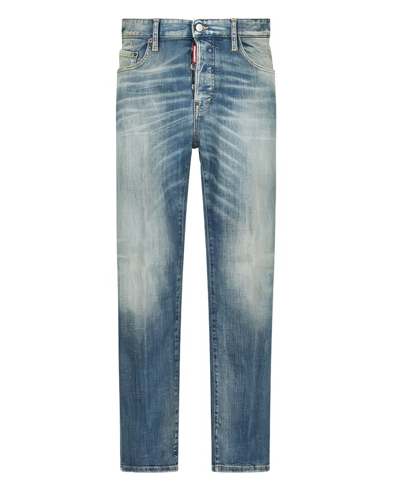 Dsquared2 Ausgeblichene Jeans im Distressed-Look - Blau Blau