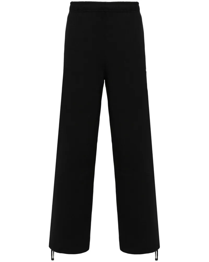 Nike Solo Swoosh Jogginghose mit weitem Bein - Schwarz Schwarz