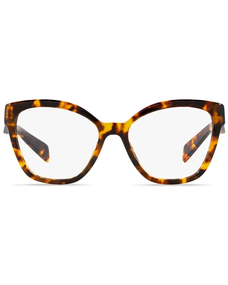 Prada Brille mit Oversized-Gestell - Braun Braun