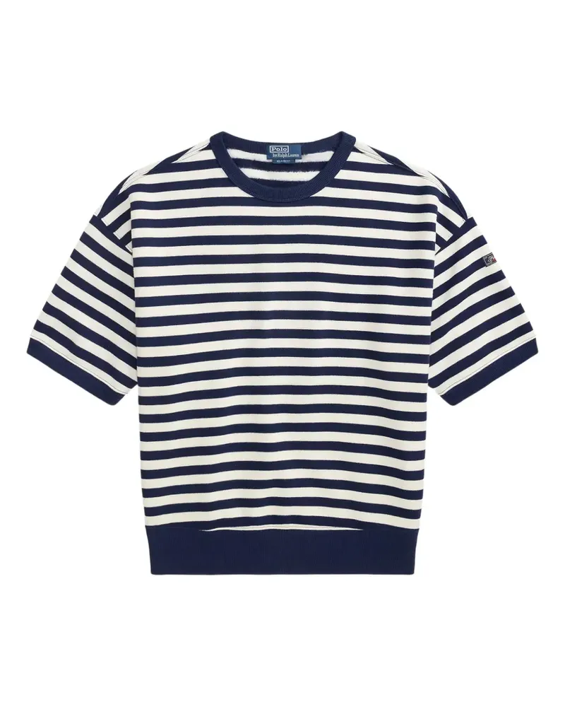 Ralph Lauren Gestreiftes T-Shirt - Blau Blau