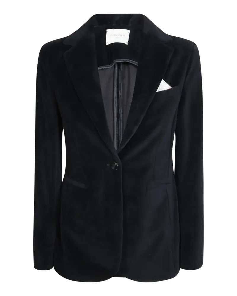 CIRCOLO 1901 Blazer aus Samt - Schwarz Schwarz