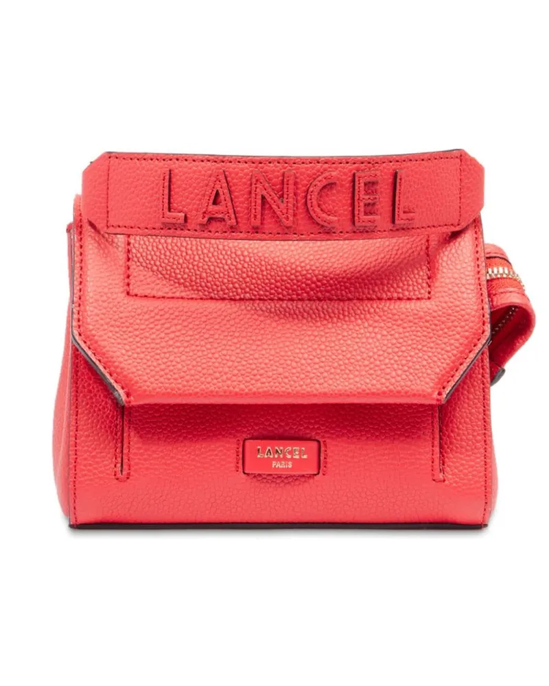 Lancel Mini Umhängetasche aus Leder Orange