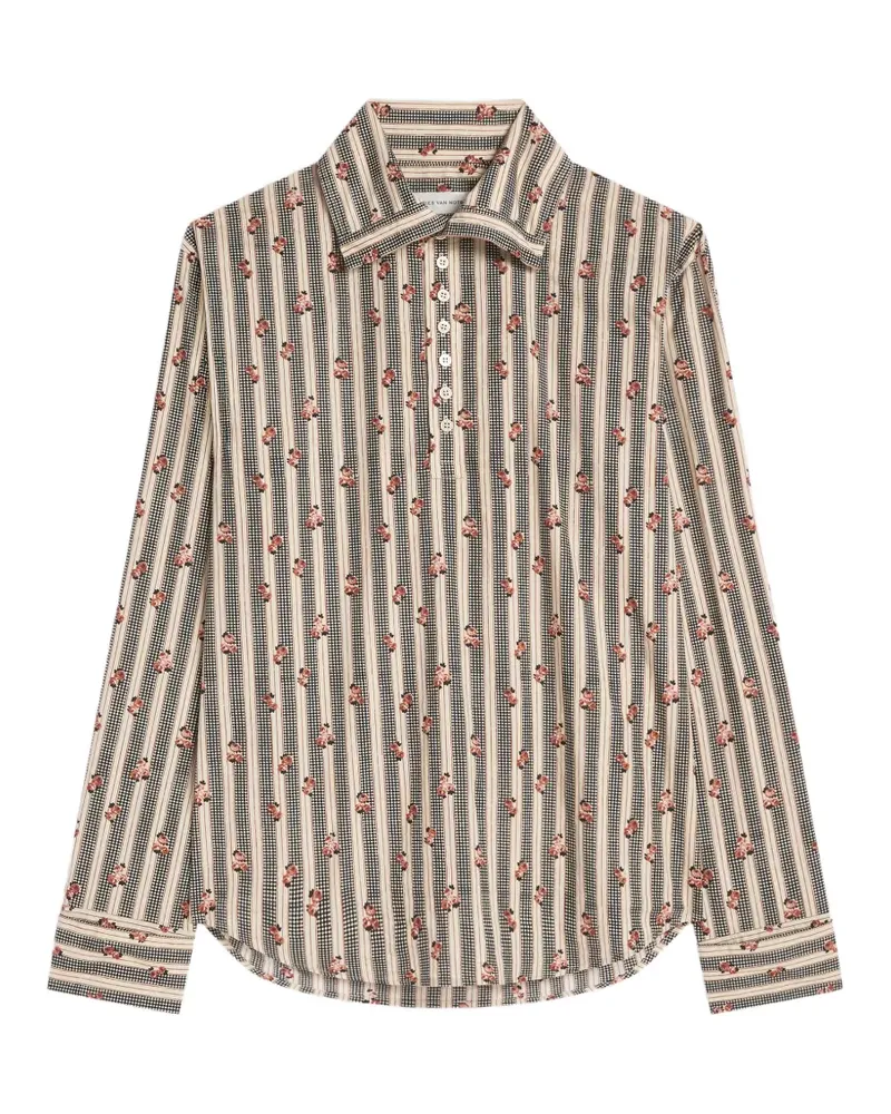 Dries van Noten Hemd mit Rollkragen - Nude Nude