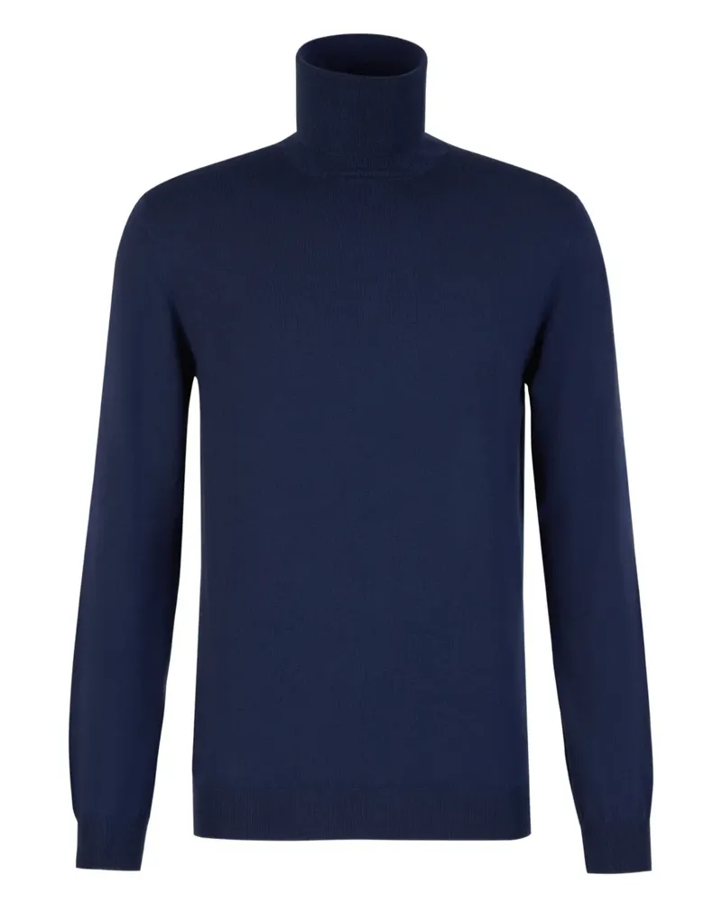 Zanone Gestrickter Pullover - Blau Blau