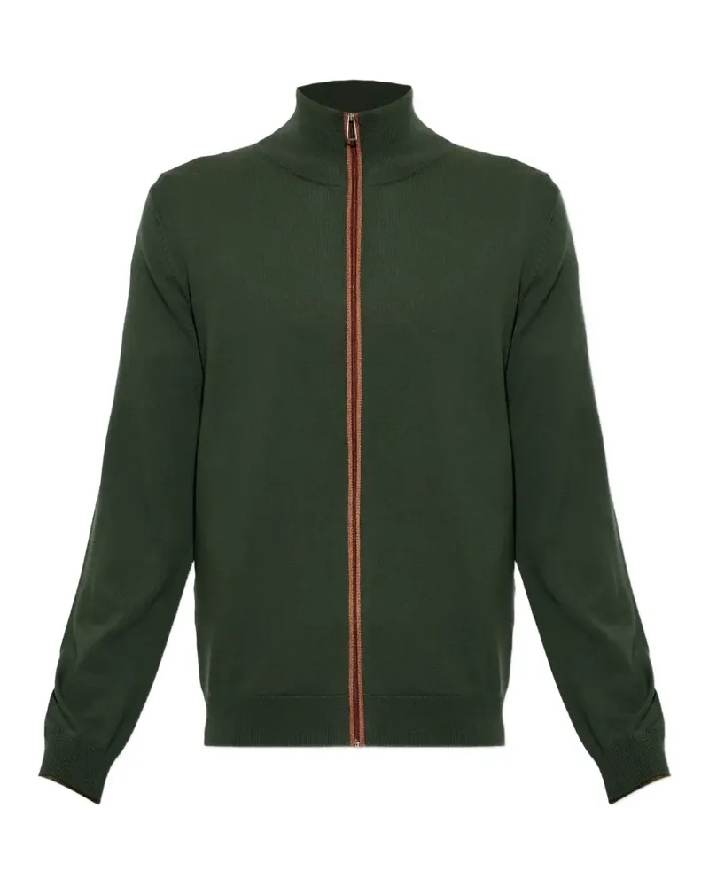 Paul Smith stand-collar zip-up cardigan - Grün Grün