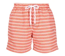 Raquete Badeshorts mit Print - Orange
