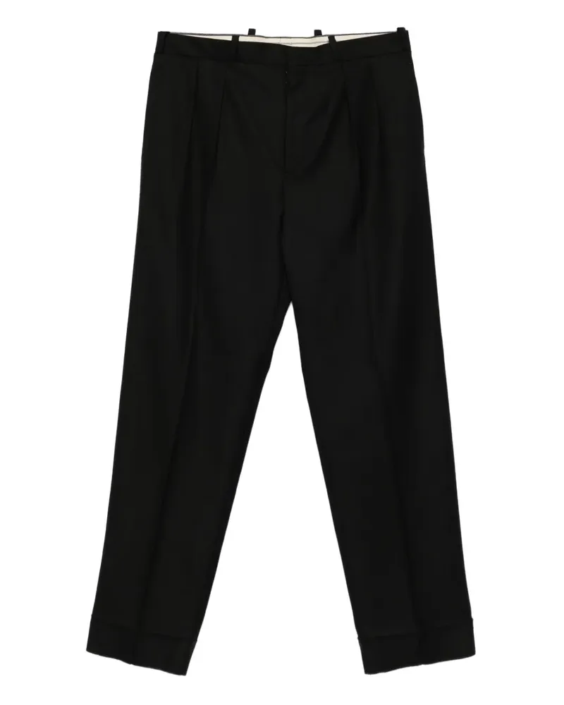 Maison Margiela Hose mit Bundfalten - Schwarz Schwarz
