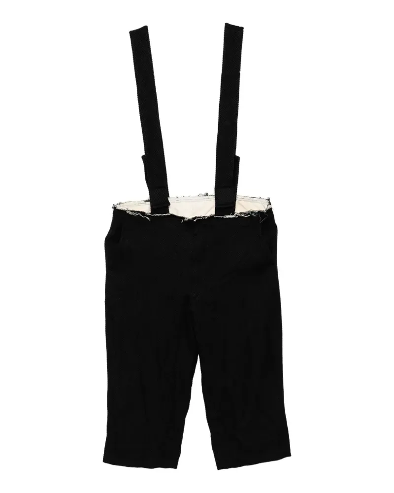 Comme des Garçons Hose mit ausgefransten Kanten - Schwarz Schwarz