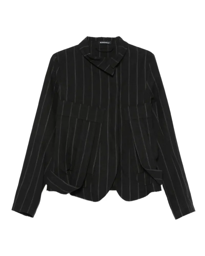 Studiorundholz striped jacket - Schwarz Schwarz