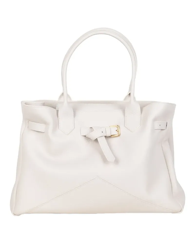 Ballantyne Kate buckle detail handle shoulder bag - Weiß Weiß