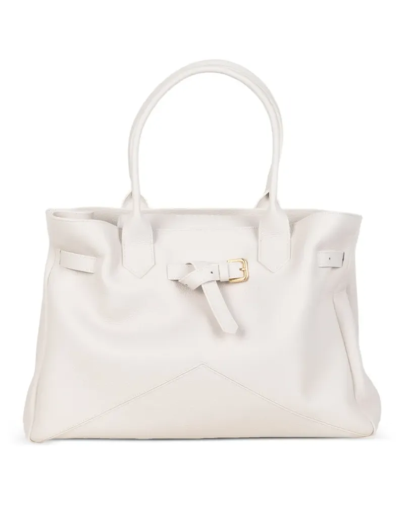 Ballantyne Kate buckle detail handle shoulder bag - Weiß Weiß