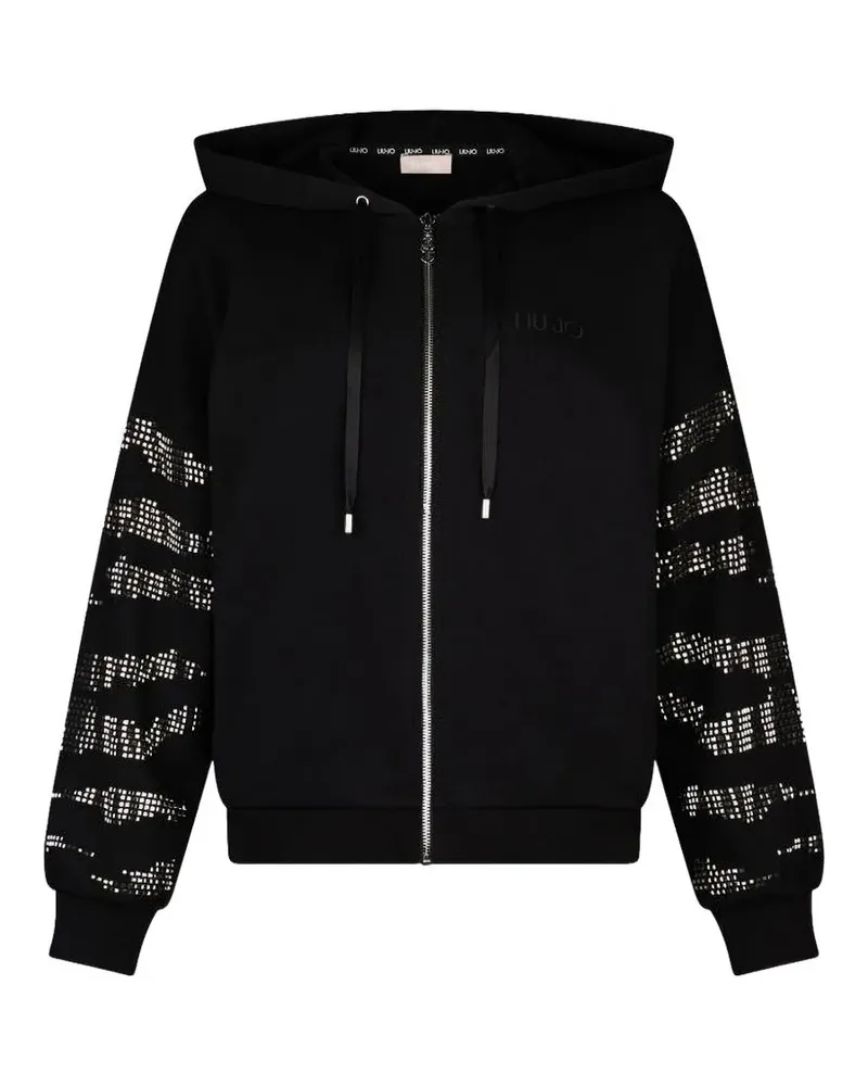 Liu Jo Hoodie mit Applikation - Schwarz Schwarz