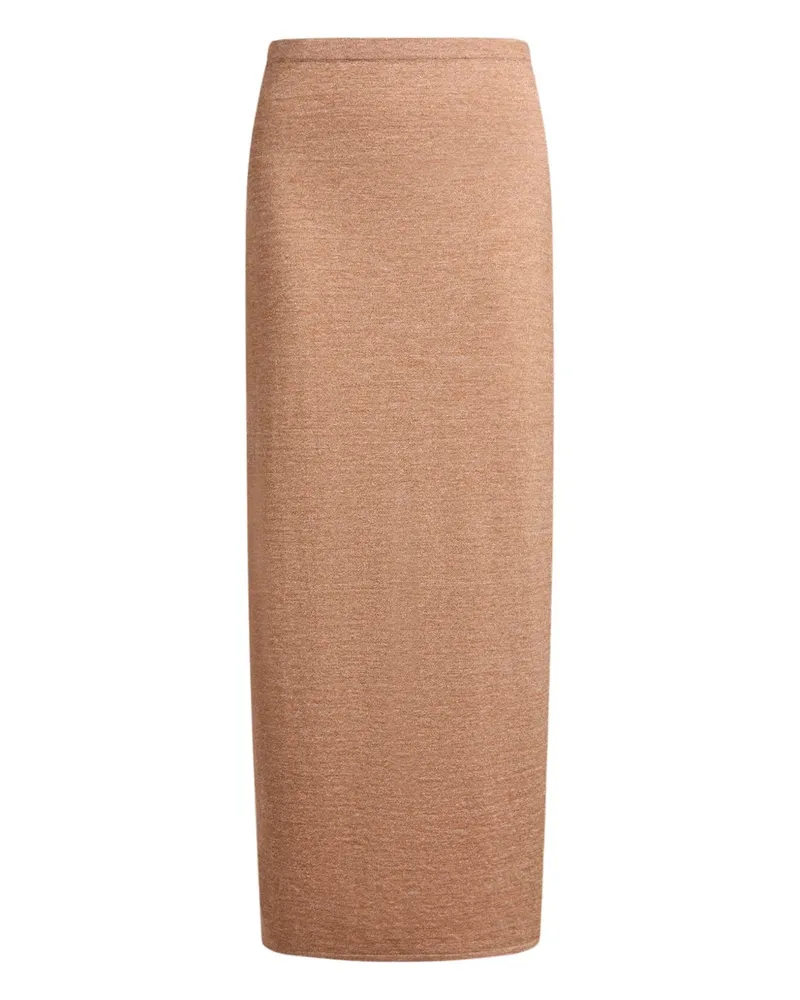 12 STOREEZ merino-linen skirt - Nude Nude