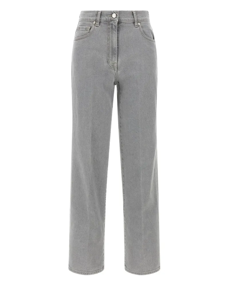 Peserico Gerade Jeans im Five-Pocket-Design - Grau Grau