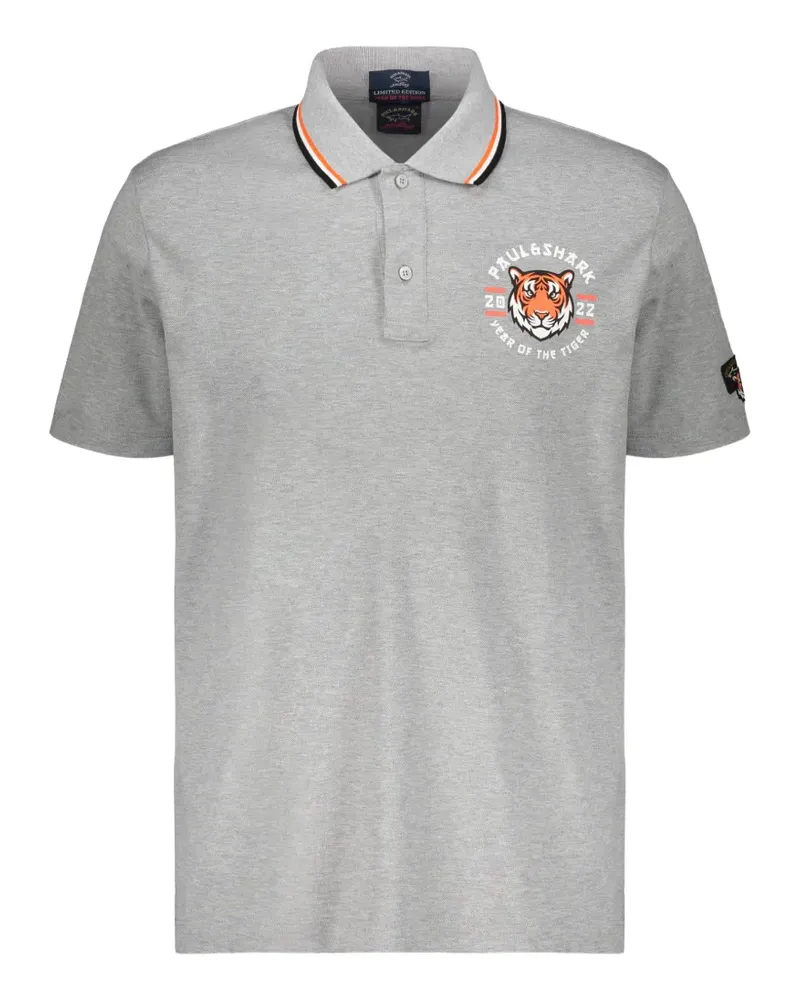 Paul & Shark buttoned polo shirt - Grau Grau