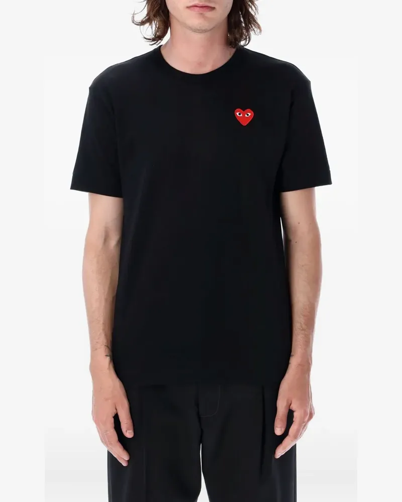 Comme des Garçons T-Shirt mit Logo-Stickerei - Schwarz Schwarz