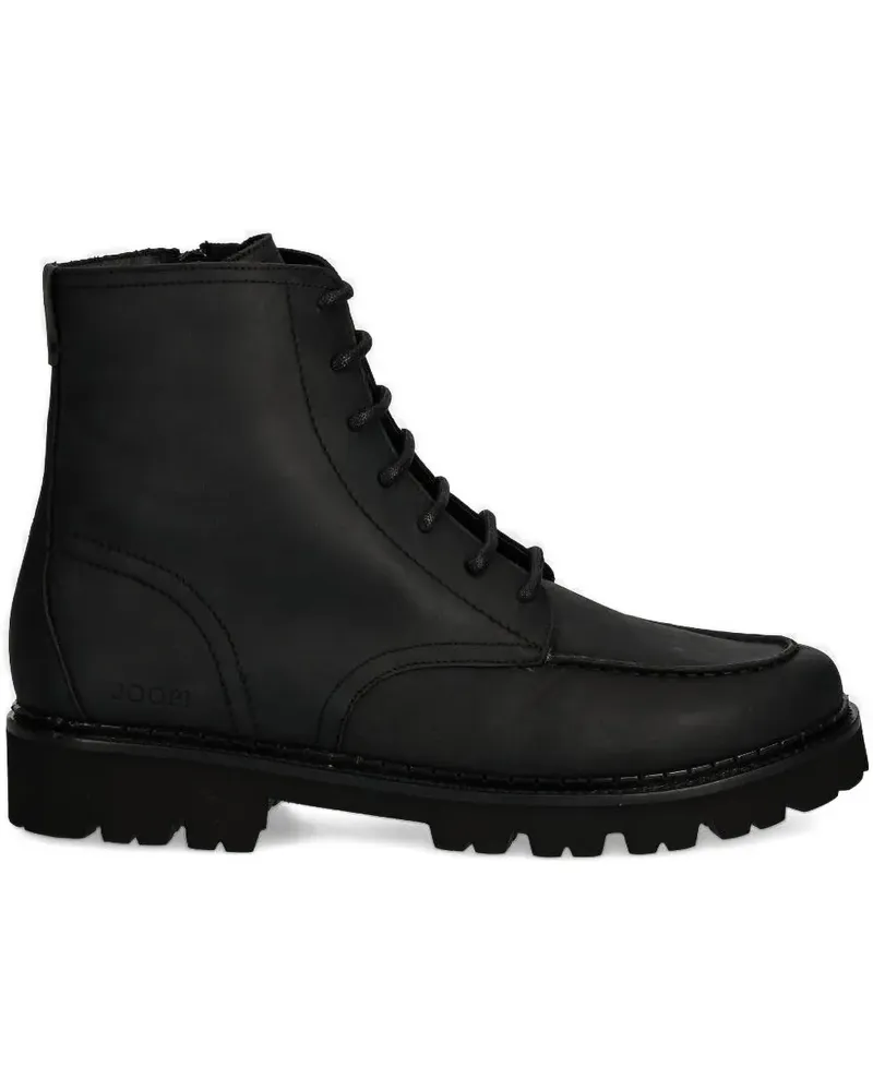 JOOP! Hektor Bikerstiefel mit Schnürung - Schwarz Schwarz