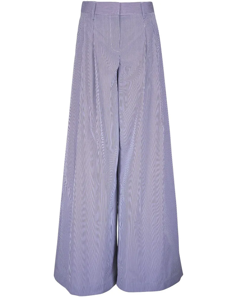 TWP Gestreifte Hose - Blau Blau