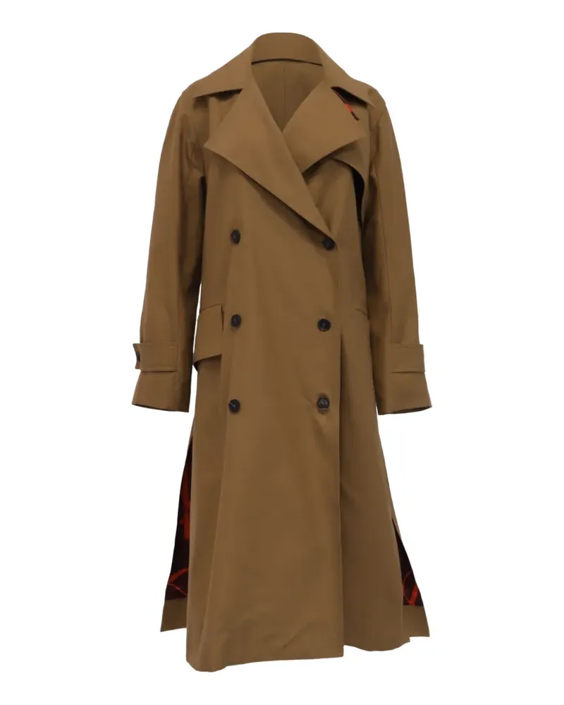 Victoria Beckham Zweireihiger Trenchcoat - Nude Nude