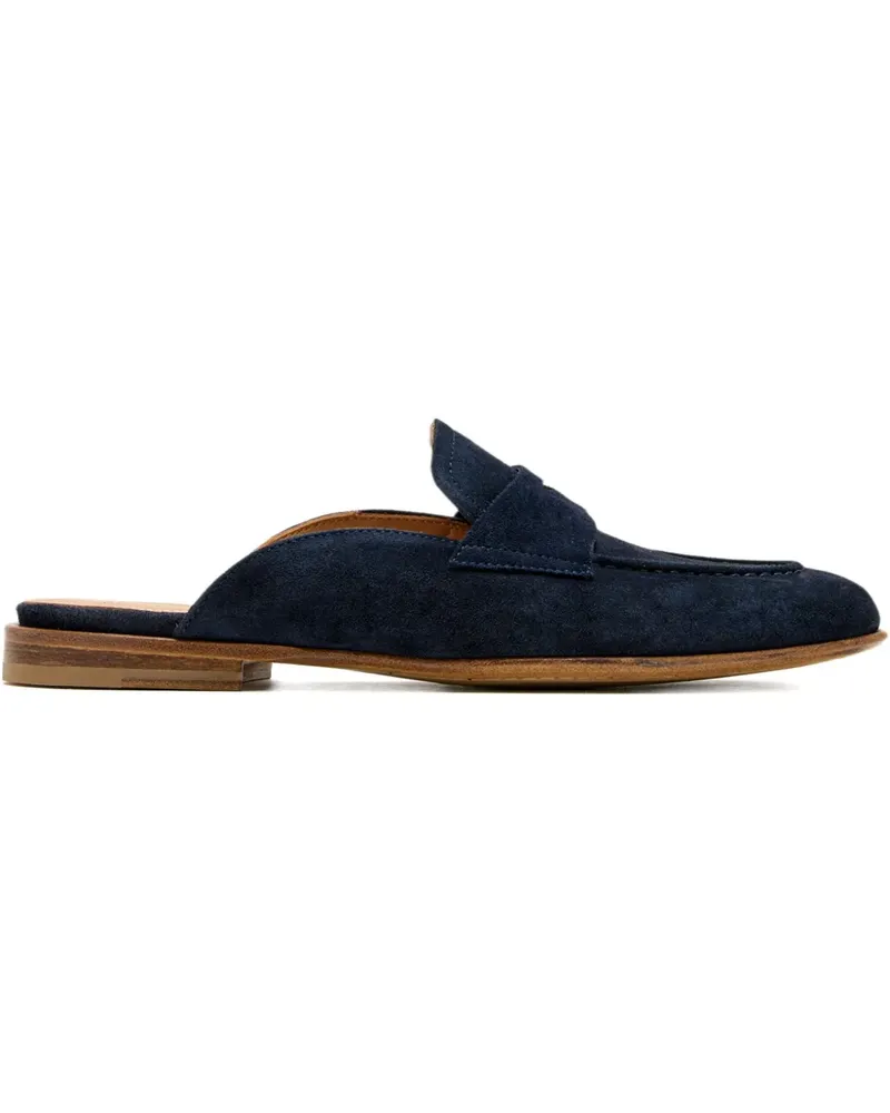 Magnanni Mules aus Wildleder - Blau Blau