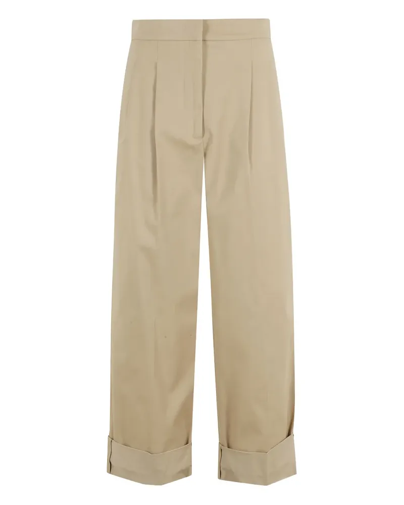 Max Mara Bundfaltenhose mit Bündchen - Nude Nude