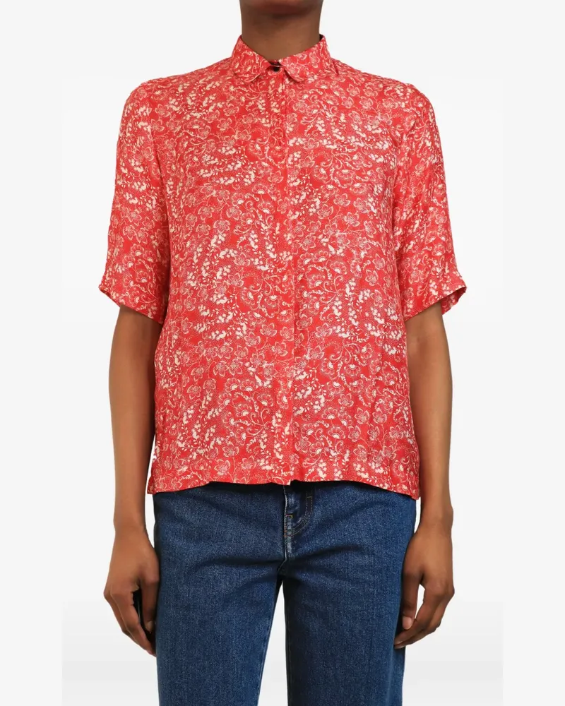 ROSEANNA Bluse mit Blumenprint - Rot Rot