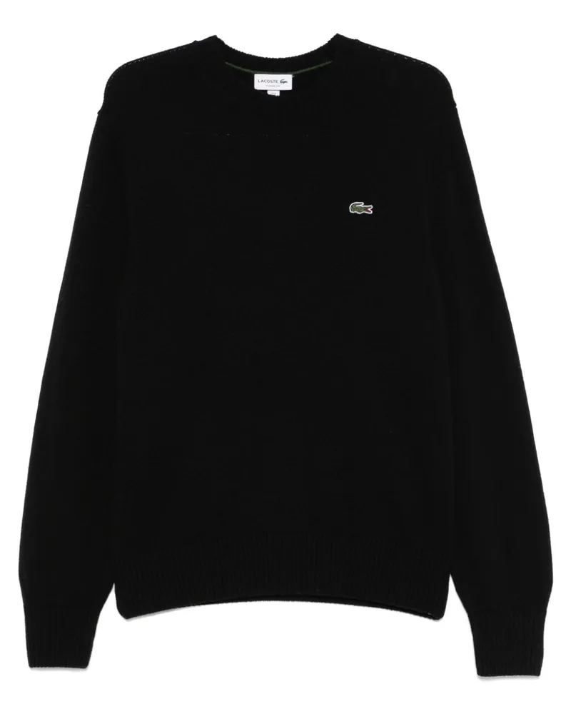 Lacoste Pullover mit Rundhalsausschnitt - Schwarz Schwarz