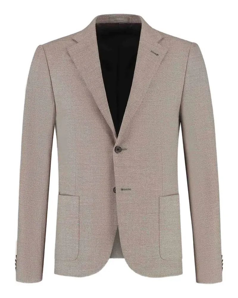 Corneliani notched-lapels blazer - Nude Nude
