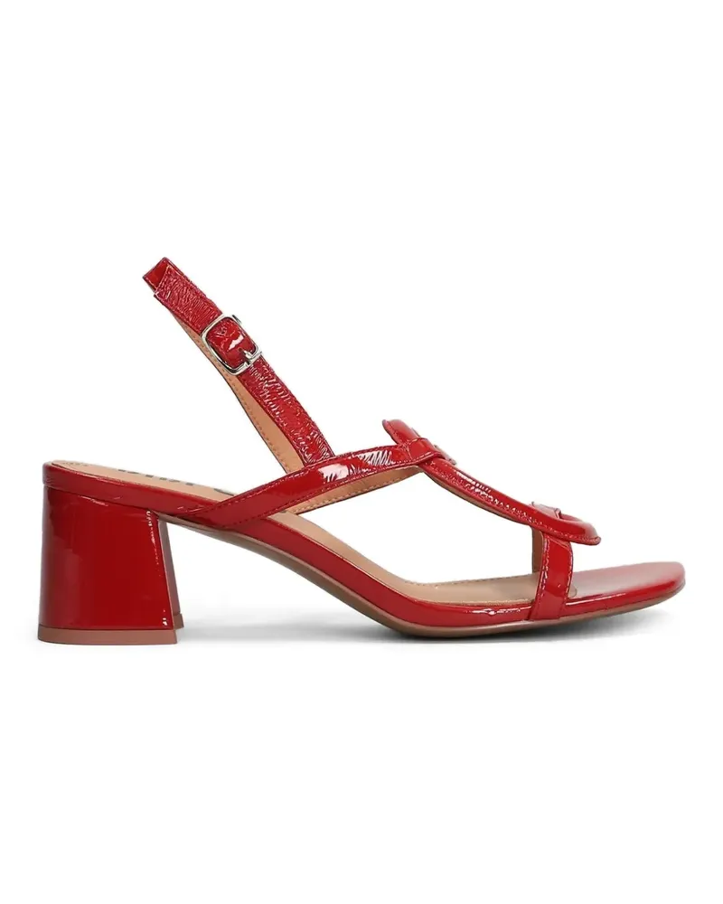 Bibi Lou patent-finish cut-out sandals - Rot Rot