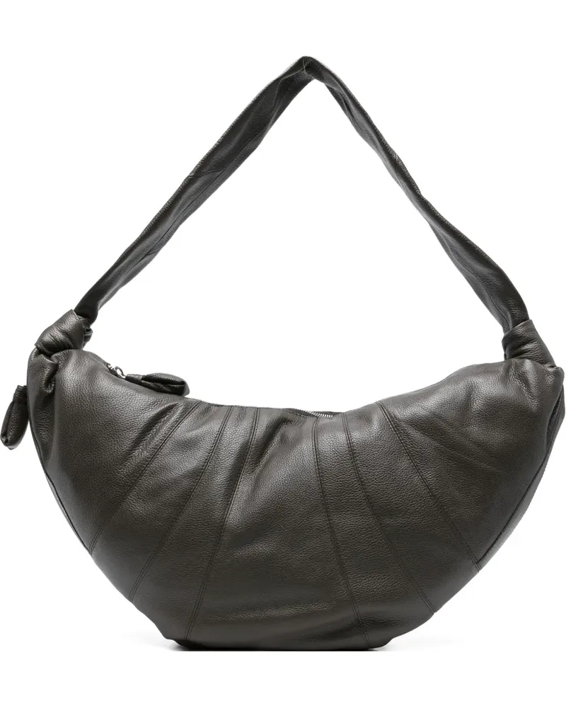 Christophe Lemaire Croissant Schultertasche - Grau Grau