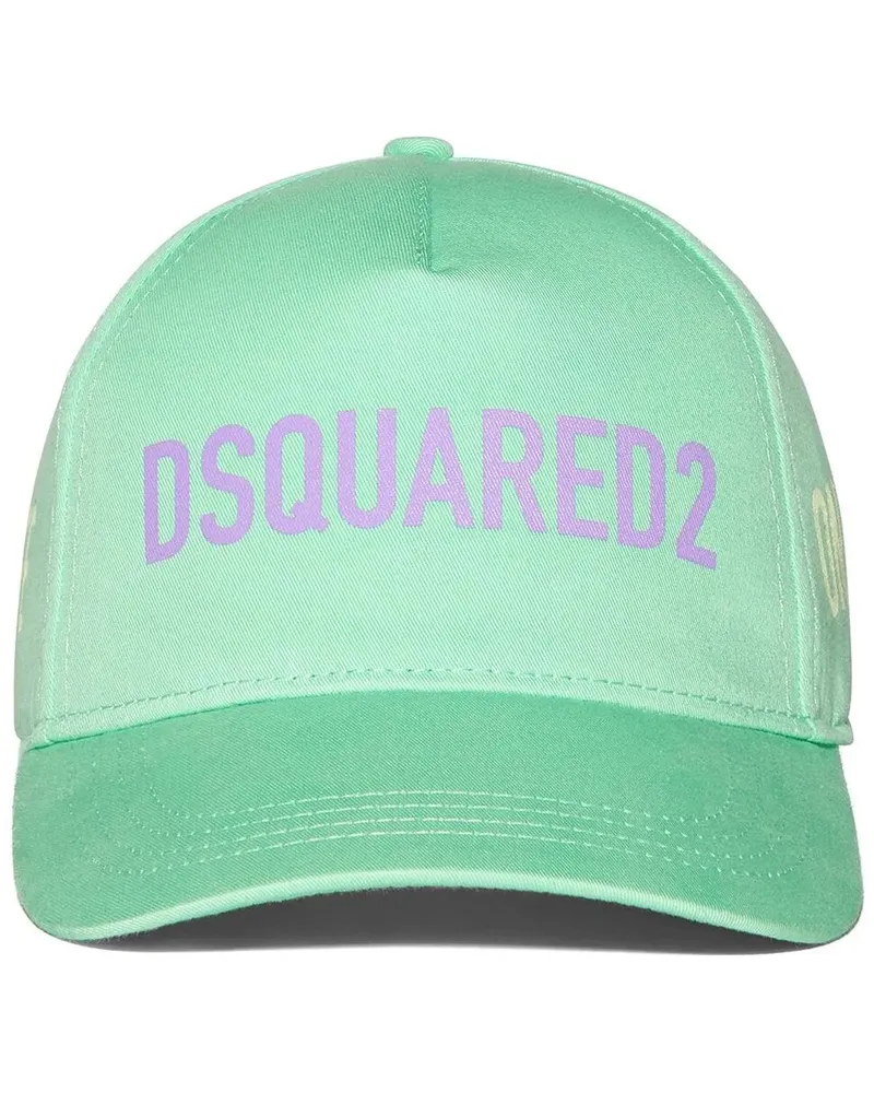 Dsquared2 Baseballkappe mit Logo-Print - Grün Grün