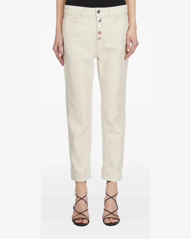Dondup Koons jewel-button jeans - Nude Nude