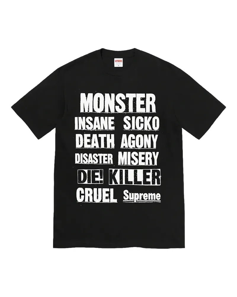 Supreme Being T-Shirt mit Logo-Print - Schwarz Schwarz