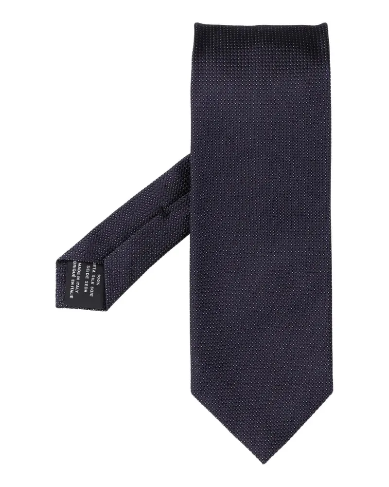 Tom Ford Seidenkrawatte mit Mikro-Muster - Blau Blau