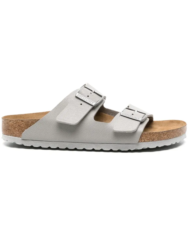 Birkenstock Arizona Pantoletten mit Schnallen - Grau Grau