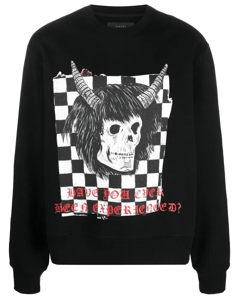 Amiri Sweatshirt mit grafischem Print - Schwarz Schwarz