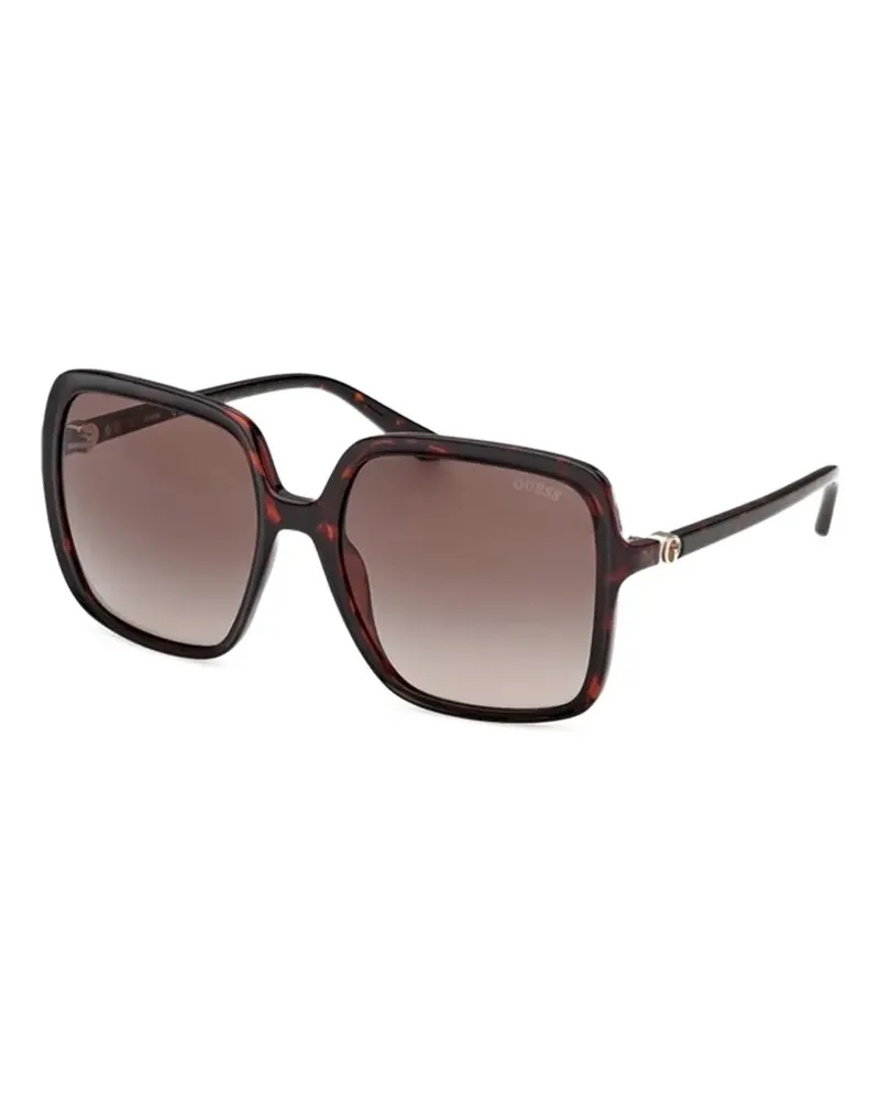 Guess square-frame tortoiseshell-effect sunglasses - Braun Braun