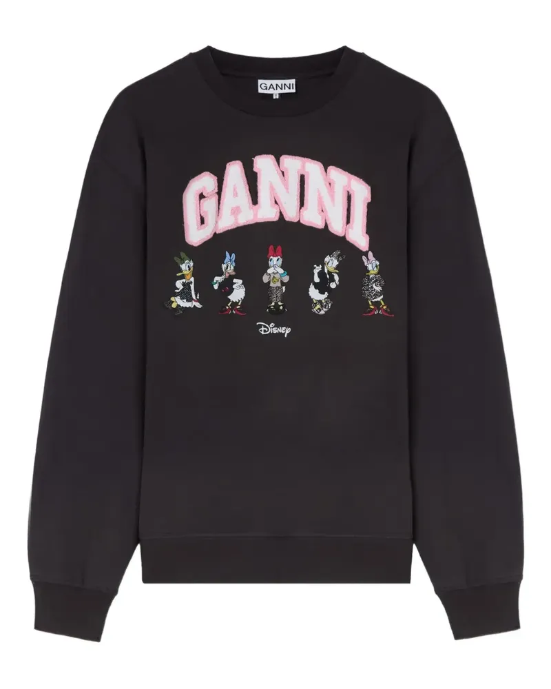 Ganni x Disney Sweatshirt mit Print - Schwarz Schwarz