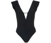 Klassischer Badeanzug - Schwarz